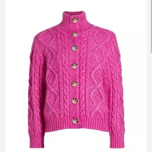 dh New York Luna Cable Knit Cardigan